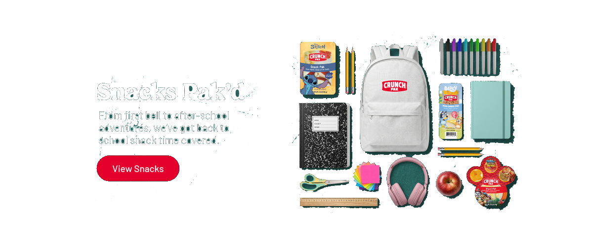 snacks pak'd banner